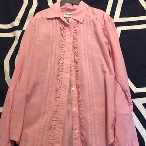 Abercrombie Kids pink button up